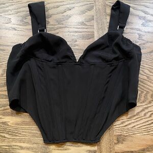 PrettyLittleThing Black Bodysuit Top